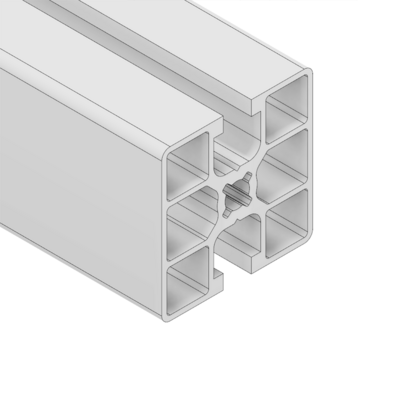 10-4545S2I-0-36IN MODULAR SOLUTIONS EXTRUDED PROFILE<br>45MM X 45MM 2GG SMOOTH SIDES INLINE, CUT TO THE LENGTH OF 36 INCH